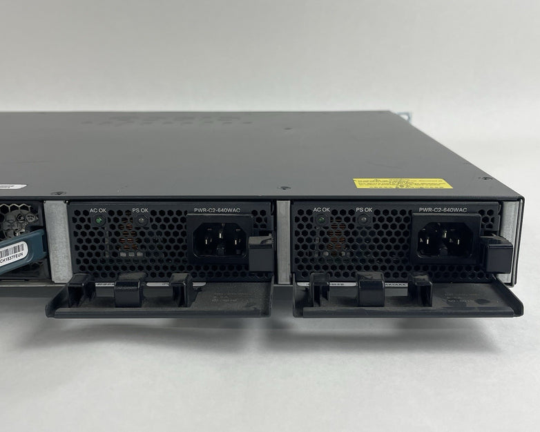 Cisco WS-C3650-48PS-S V01 Catalyst 3650 48-Port PoE+ 4x1G  Tested & Reset 2X PSU