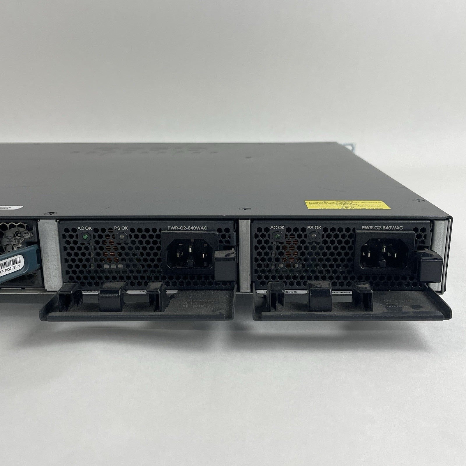 Cisco WS-C3650-48PS-S V01 Catalyst 3650 48-Port PoE+ 4x1G  Tested & Reset 2X PSU10