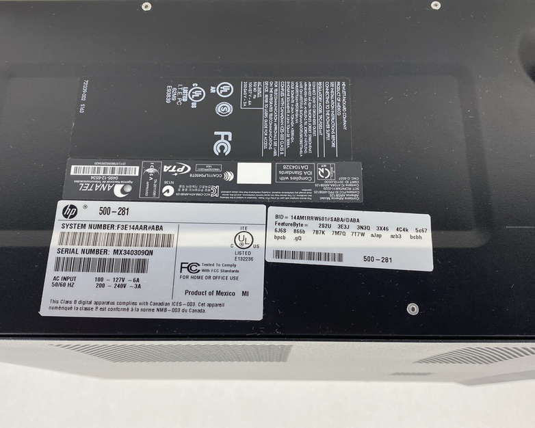 HP Pavilion 500-281 MT Intel Core i3-4130 3.40GHz 8GB RAM No HDD No OS