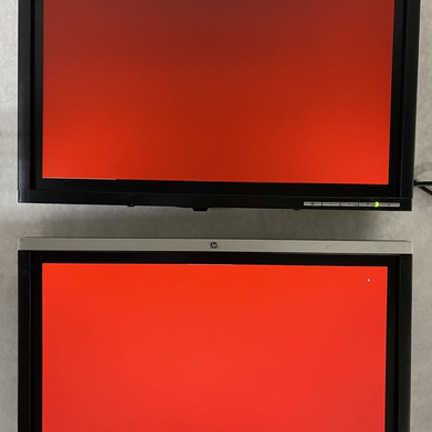 Lot of 2 HP Compaq LA2205WG 22" 1680x1050 DVI-D VGA TFT Monitors noSTAND Grade C
