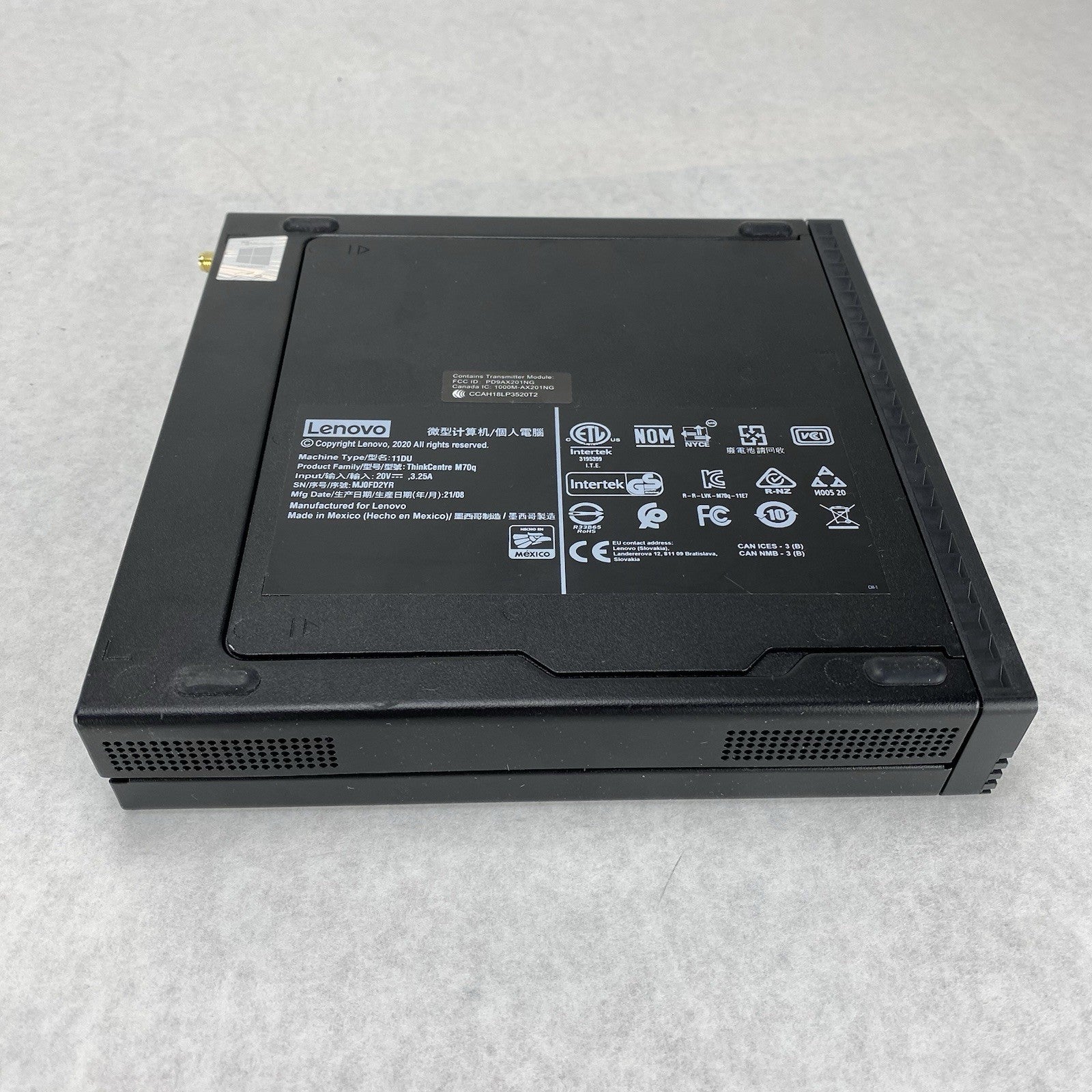 Lenovo ThinkCentre M70q Micro Intel Core i5-10500T 2.3GHz 16GB RAM No HDD/OS/AC