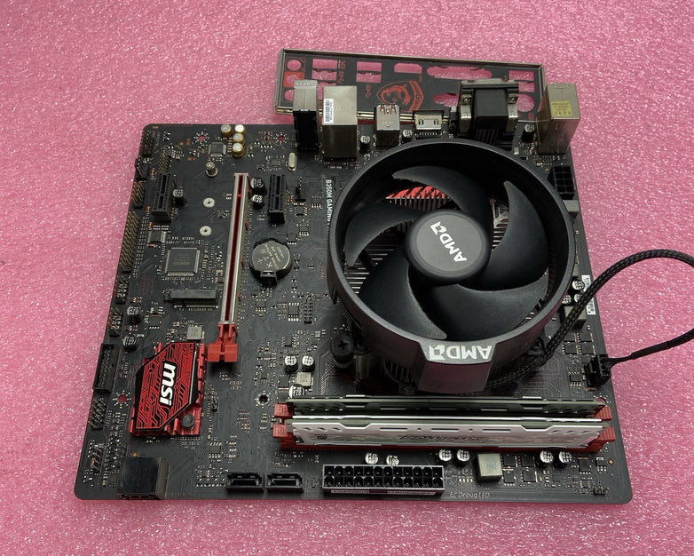 MSI MS-B350M Gaming Pro Motherboard AMD Ryzen 5 1600 3.2GHz 16GB RAM w/IO Shield