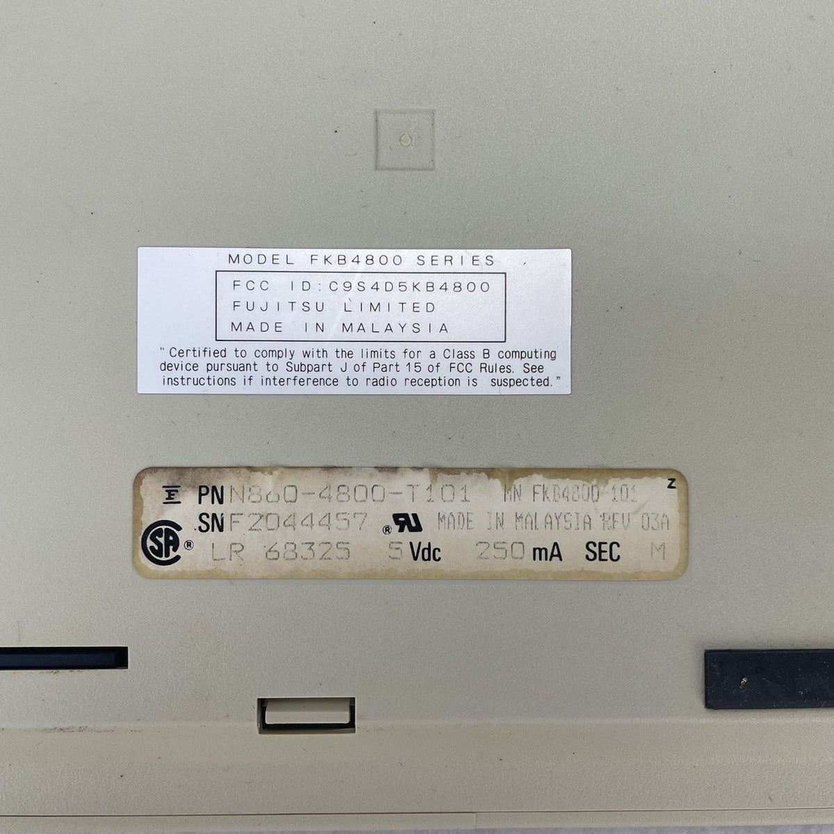 Fujitsu FKB4800 Keyboard - Untested9