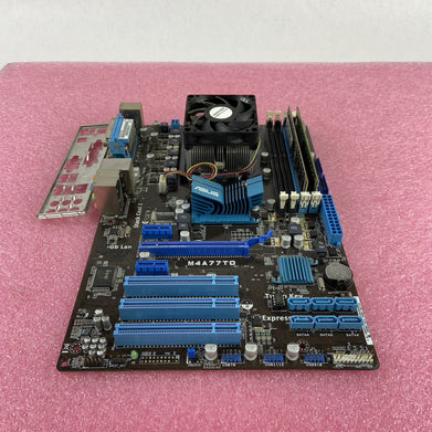 ASUS M477TD Motherboard Intel AMD Athlon II x4 640 3GHz 4GB RAM w/IO