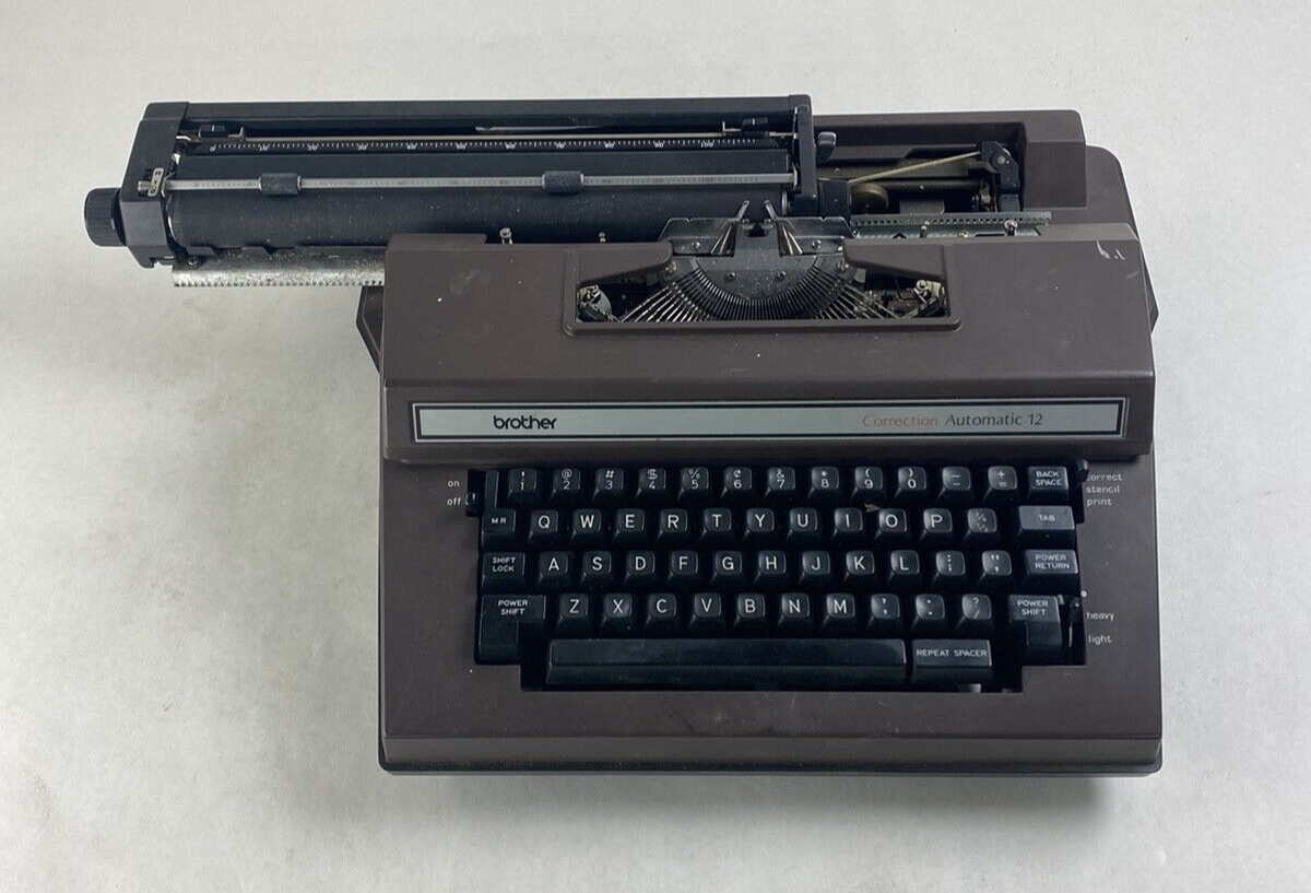 Parts and Repair Brother 3800 Correct Automatic 12 Electric Typewriter & Case