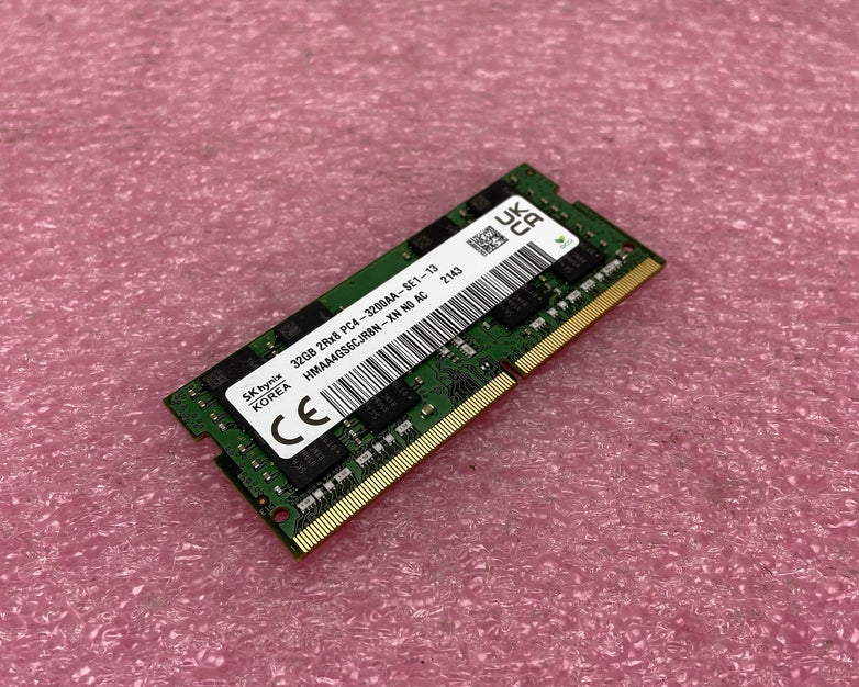 SK Hynix 32GB 2Rx8 PC4-3200AA-SE1-13 HMAAGS6CJR8N-XN NO AC