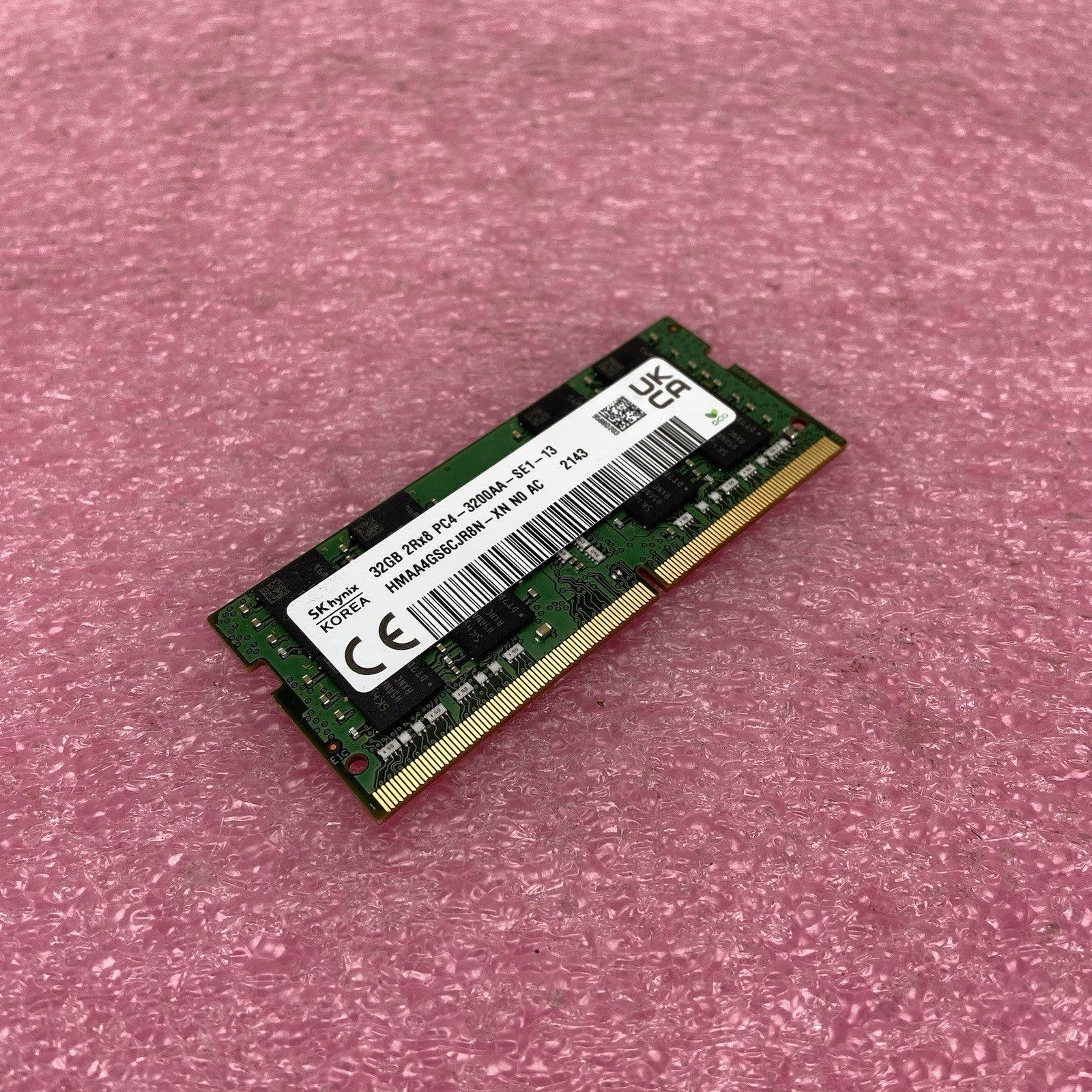 SK Hynix 32GB 2Rx8 PC4-3200AA-SE1-13 HMAAGS6CJR8N-XN NO AC0