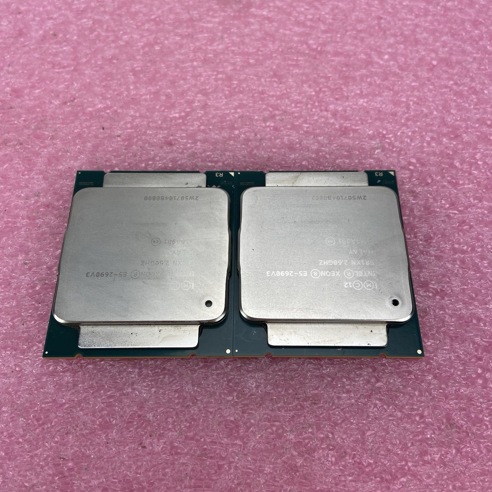 Matched Pair of Intel Xeon E5-2690V3 SR1XN 2.6GHz Server Processors 4