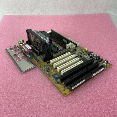 Biostar M6TBA Motherboard Intel Pentium III 448MHz 128MB RAM w/Shield 3x ISA