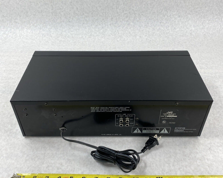 JVC TD-W106 Stereo Double 2 Cassette Tape Deck Player Recorder BAD REWIND