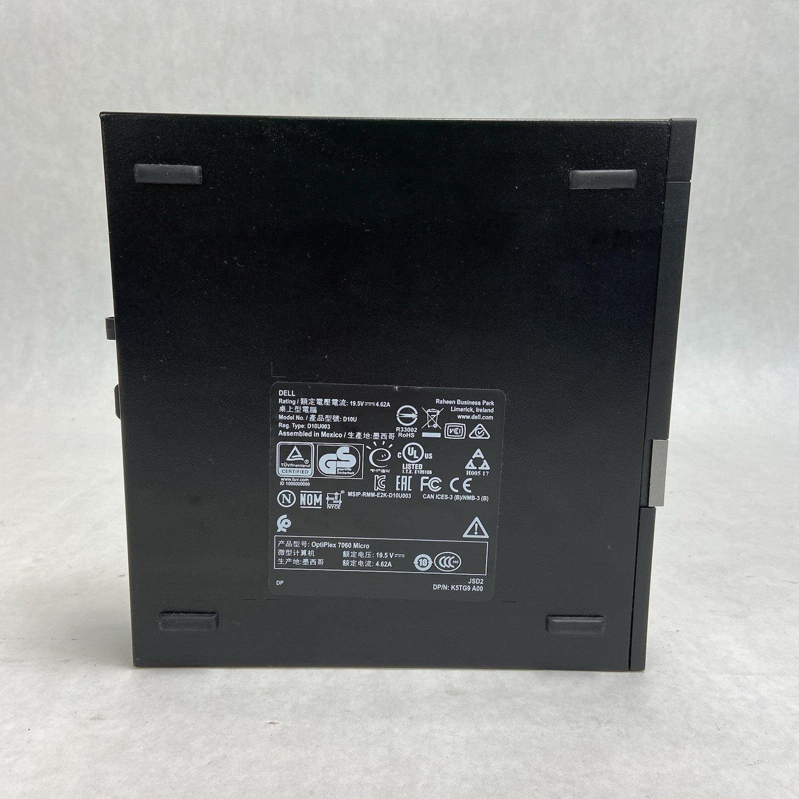 Dell Optiplex 7060 Micro Intel Core i5-8500T 2.1GHz 8GB RAM No HDD/OS/AC4