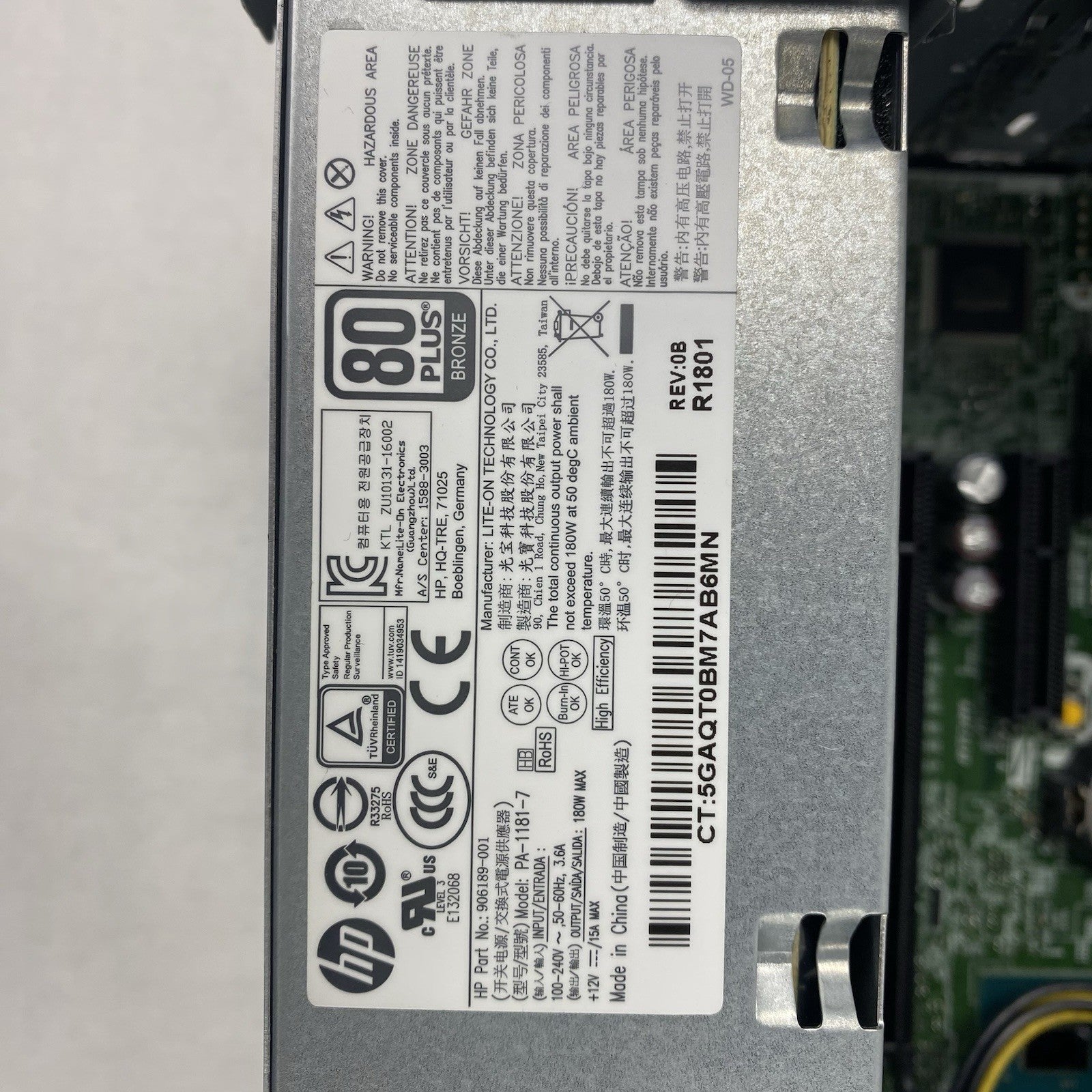 HP ProDesk 400 G4 SFF Intel Core i5-7500 3.4GHz 8GB RAM No HDD No OS