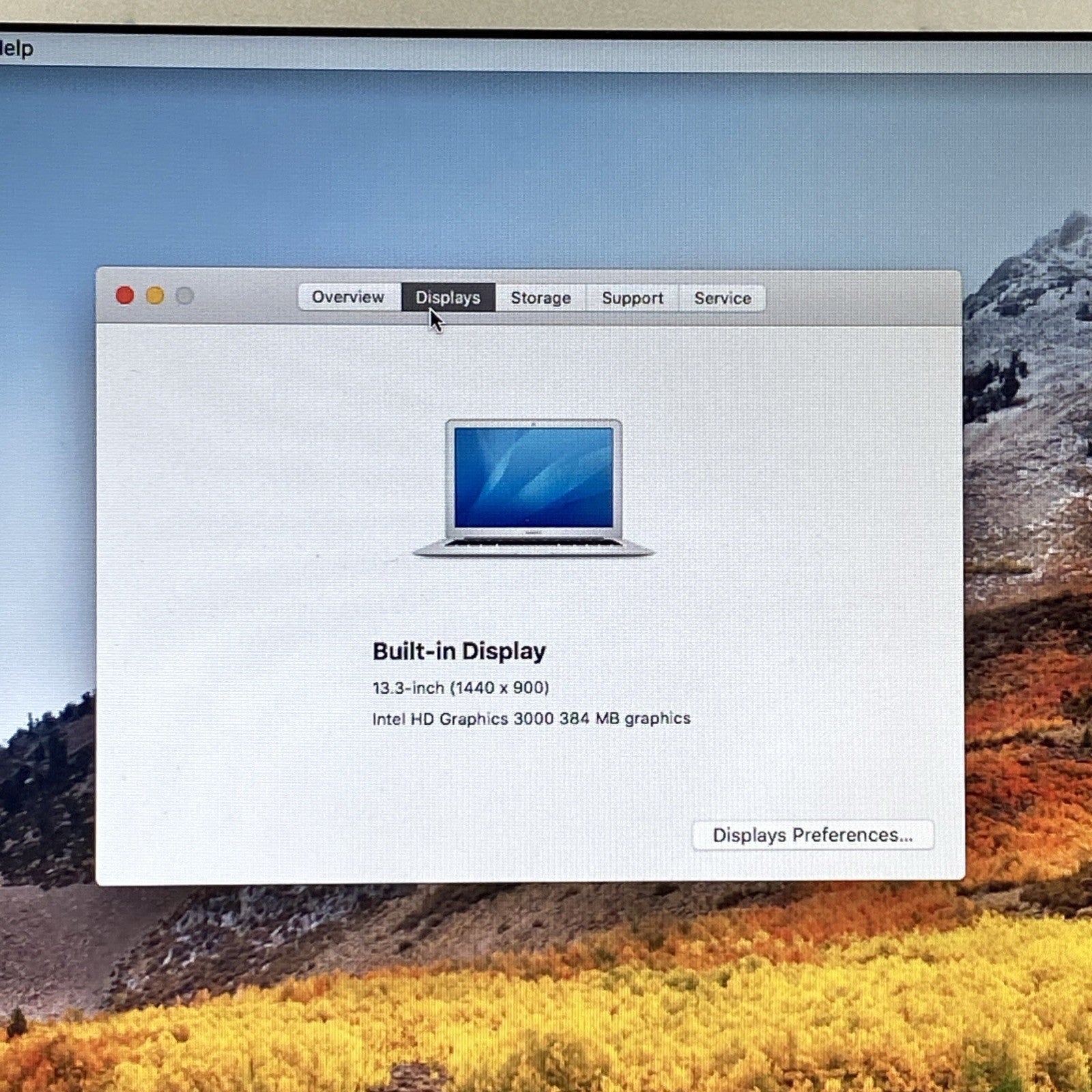 Apple MacBook Air A1369 2011 13" 1.7GHz i5 4GB RAM 250GB SSD os10.13.6 109Cycles2