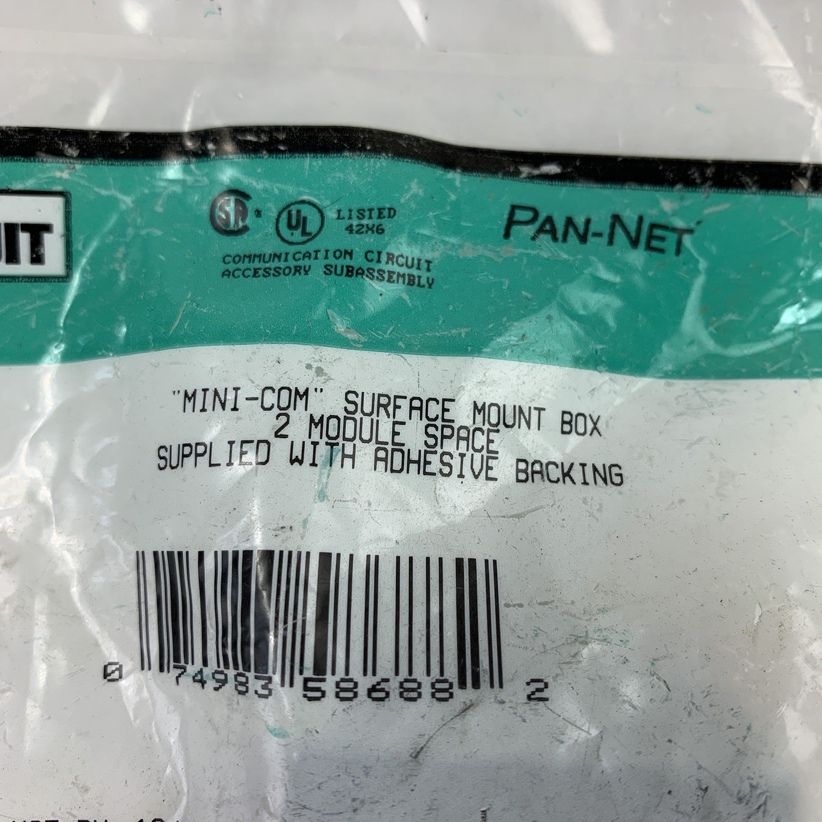 Panduit CBXJ2BL-A Mini-Com Surface Mount Box New Sealed