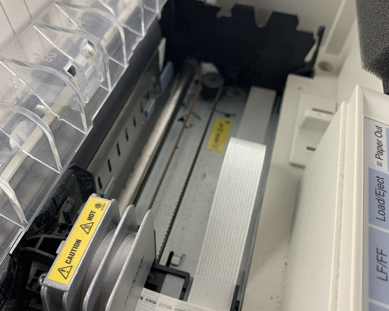 Epson LX-300+II P170B Dot Matrix 9-Pin Printer Bad Paper Feed Tested No Ribbon