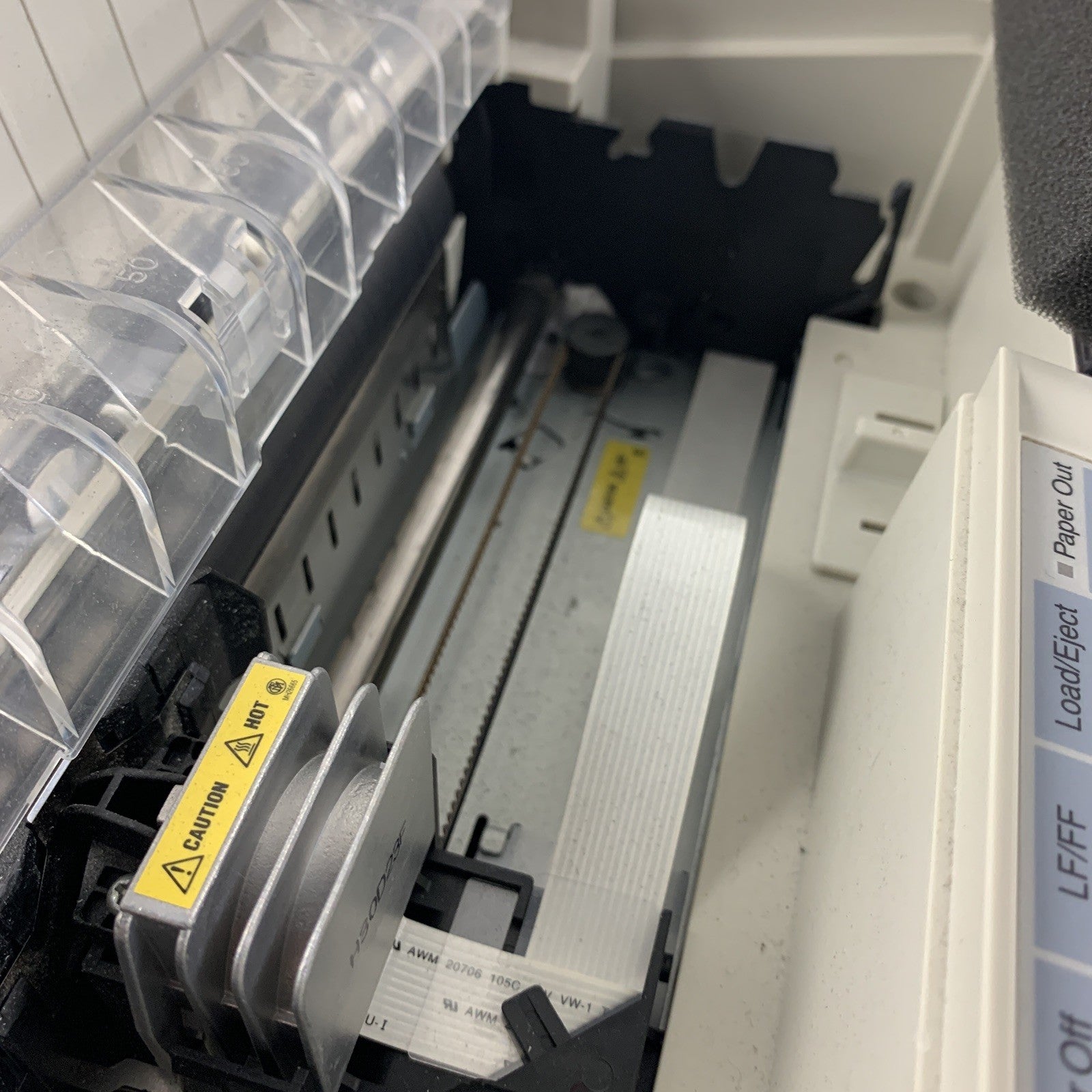Epson LX-300+II P170B Dot Matrix 9-Pin Printer Bad Paper Feed Tested No Ribbon