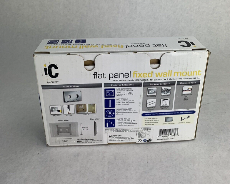 iC Chief Flat Panel Fixed Wall Mount iCSPFM1T02