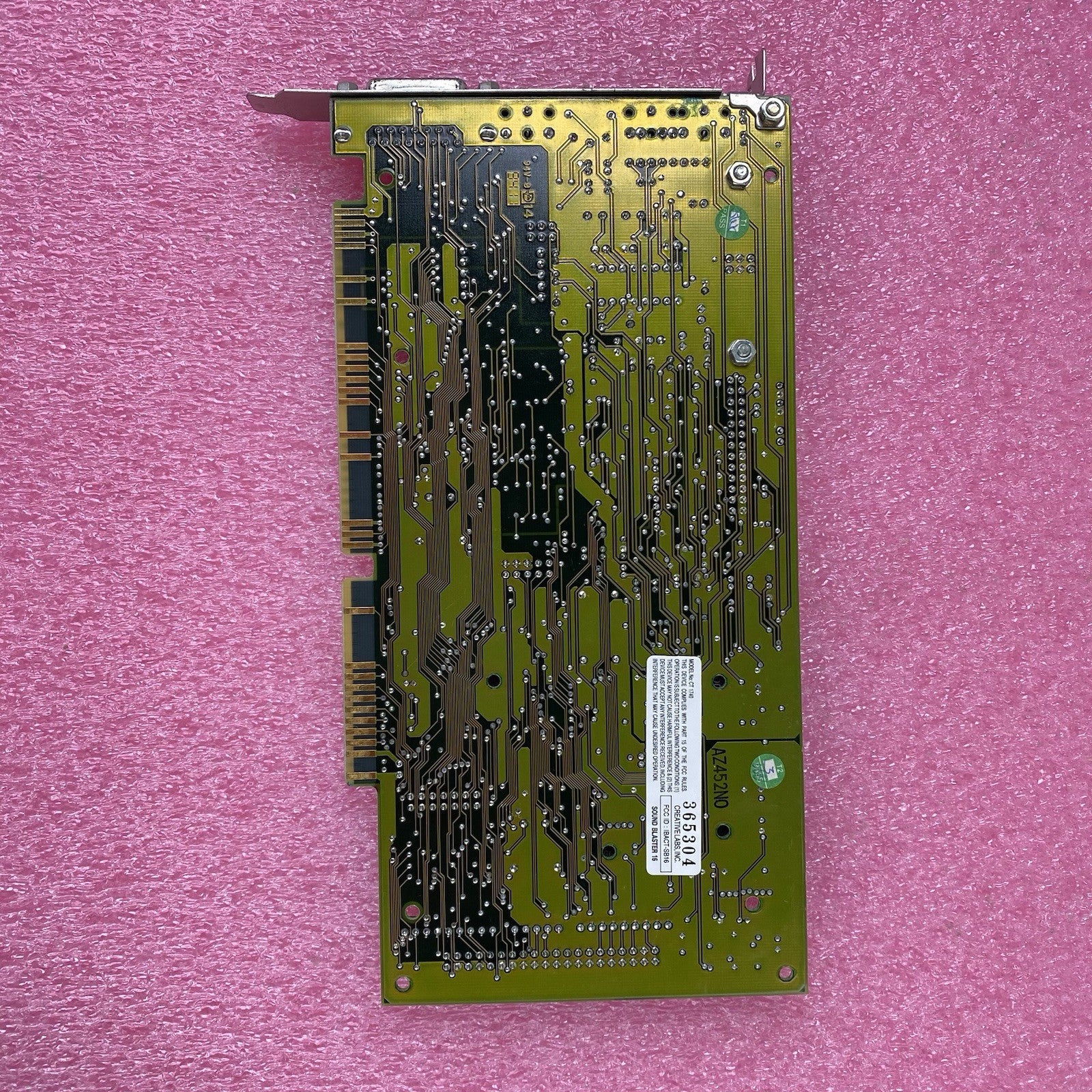 Creative Labs Sound Blaster 16 CT 1740 16-bit ISA Tested