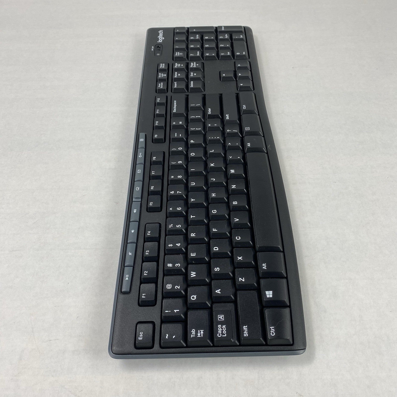 Logitech K270 Y-R0042 Wireless Keyboard Power Tested No USB Dongle - Lot of 7