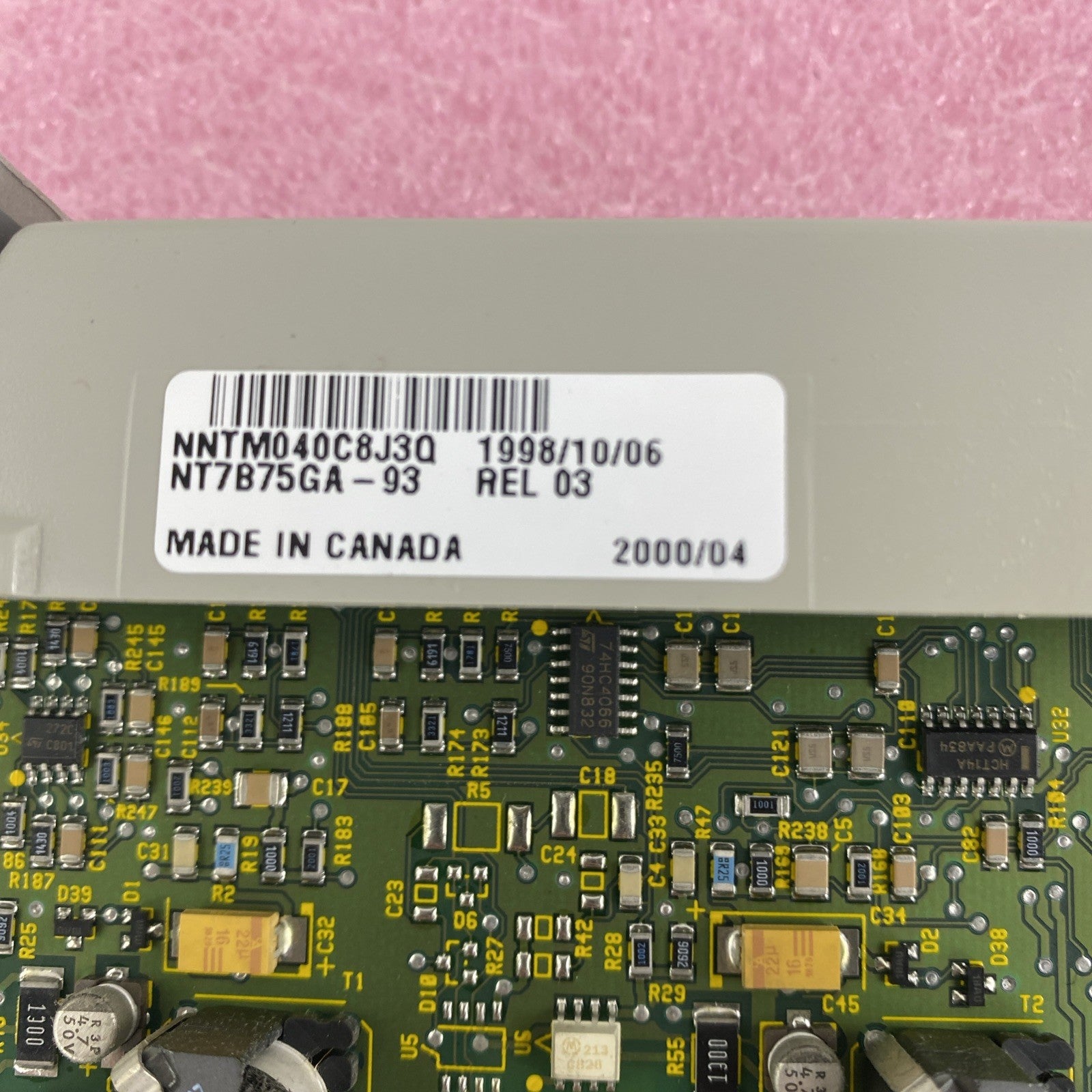 Nortel NNTM040EJ0XA NT7B75GA-93 Trunk Card Lot of 2 w/ NNTM040C8J3Q4