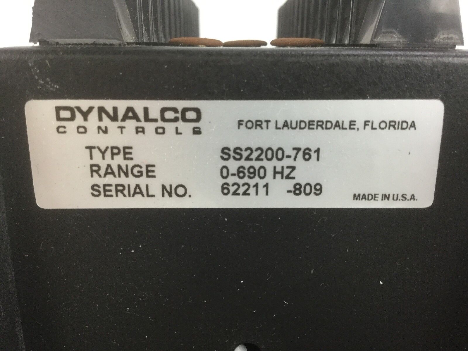 Dynalco Controls SS2200-761 Speed Transmitter Range to 690Hz