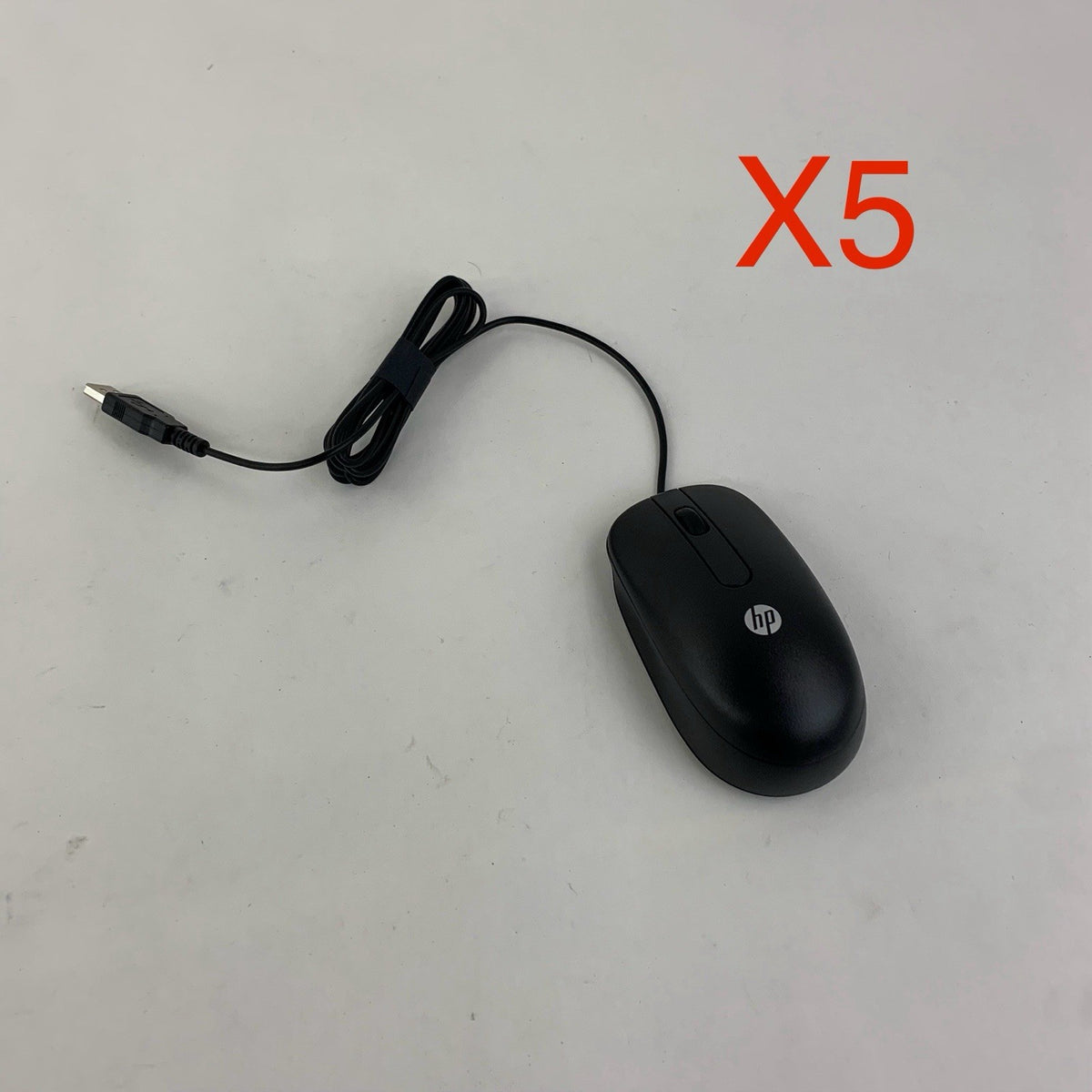 HP MOFYUO 672652-001 Standard Wired Black USB Optical Mouse - Lot of 5 - New0