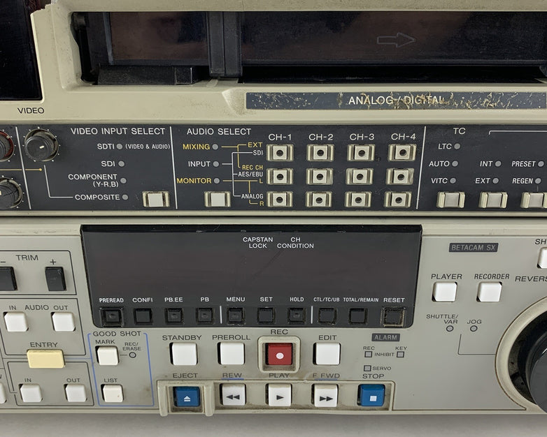 Sony DNW-A75 Digital Video Cassette Recorder Betacam Error 096 Parts and Repair