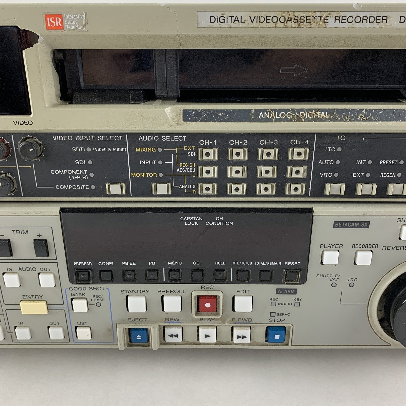 Sony DNW-A75 Digital Video Cassette Recorder Betacam Error 096 Parts and Repair
