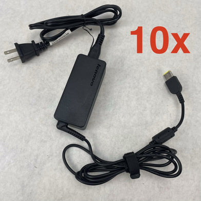 Lenovo 45W 20V 2.25A AC Adapter ADLX45NCC2A Square Tip Lot of 10