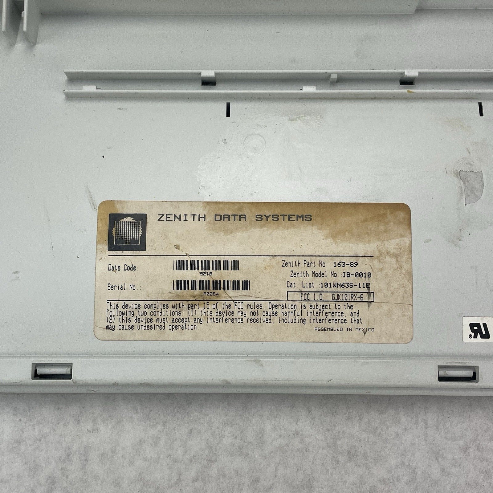 Zenith Data Systems Model:IB-0010 Keyboard8