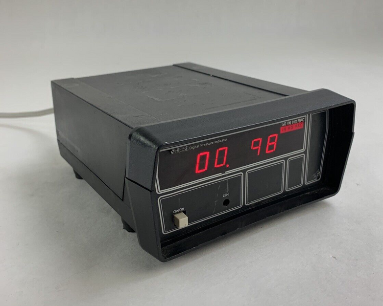 Heise 901A Digital Pressure Indicator 110 VAC 50/60 Hz 5VA Power Tested
