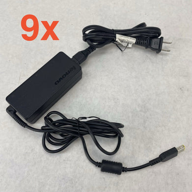 Lenovo AC Adapters 3X ADLX65NLC2A 3X ADLX65YCC2D 3X ADL65NDC2A Mixed Lot of 9