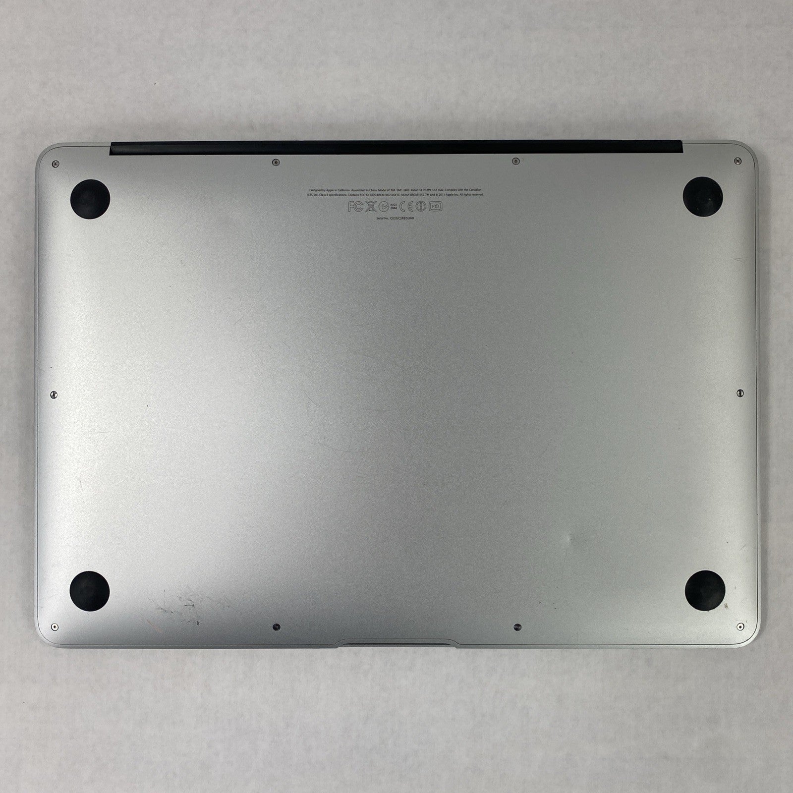 Apple A1369 MacBook Air 2011 13" 1.8Ghz i7 4GB RAM 250GB SSD os10.13.6 969Cycles
