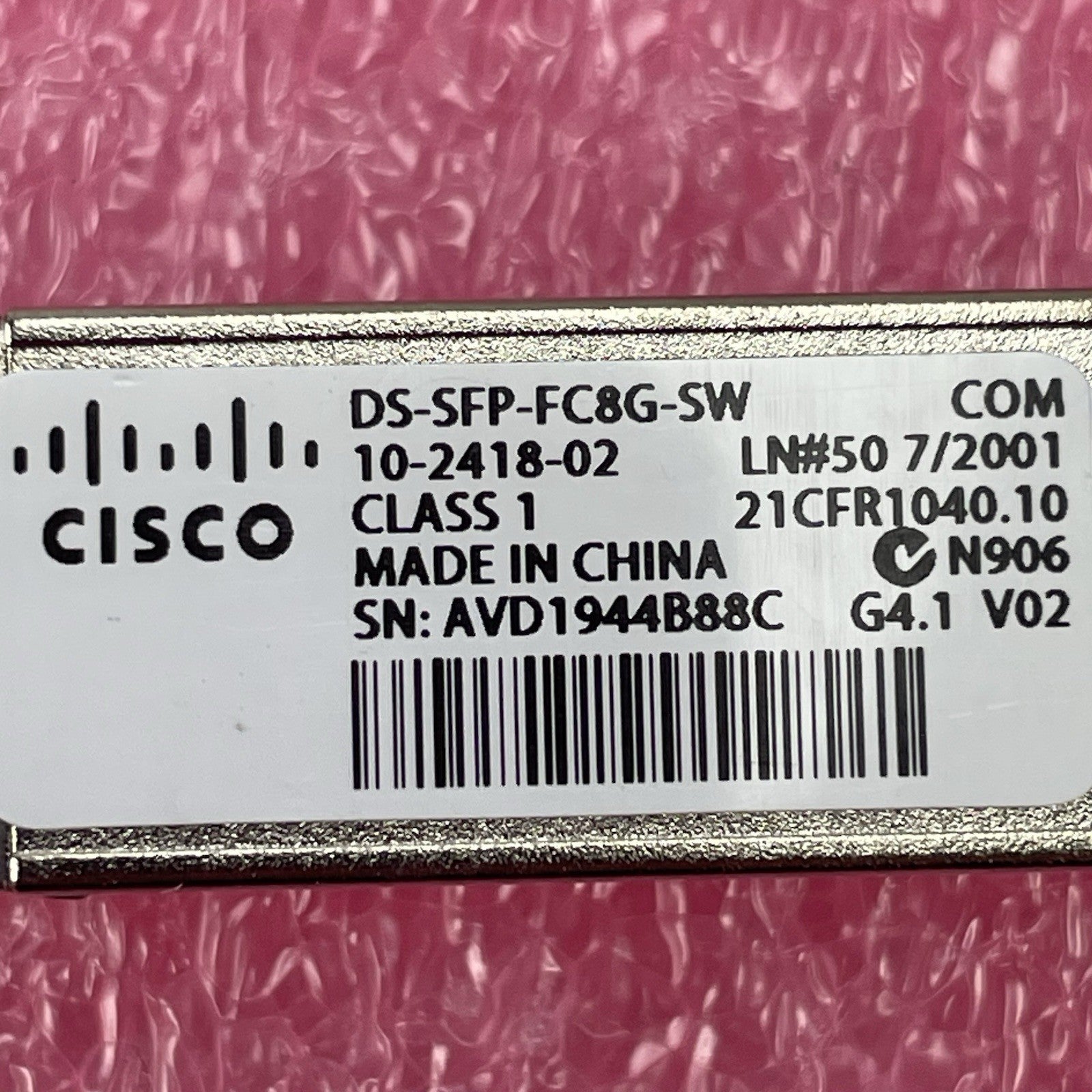 Cisco DS-SFP-FC8G-SW 8gb Transceiver Modules 10-2418-01 Lot of 204