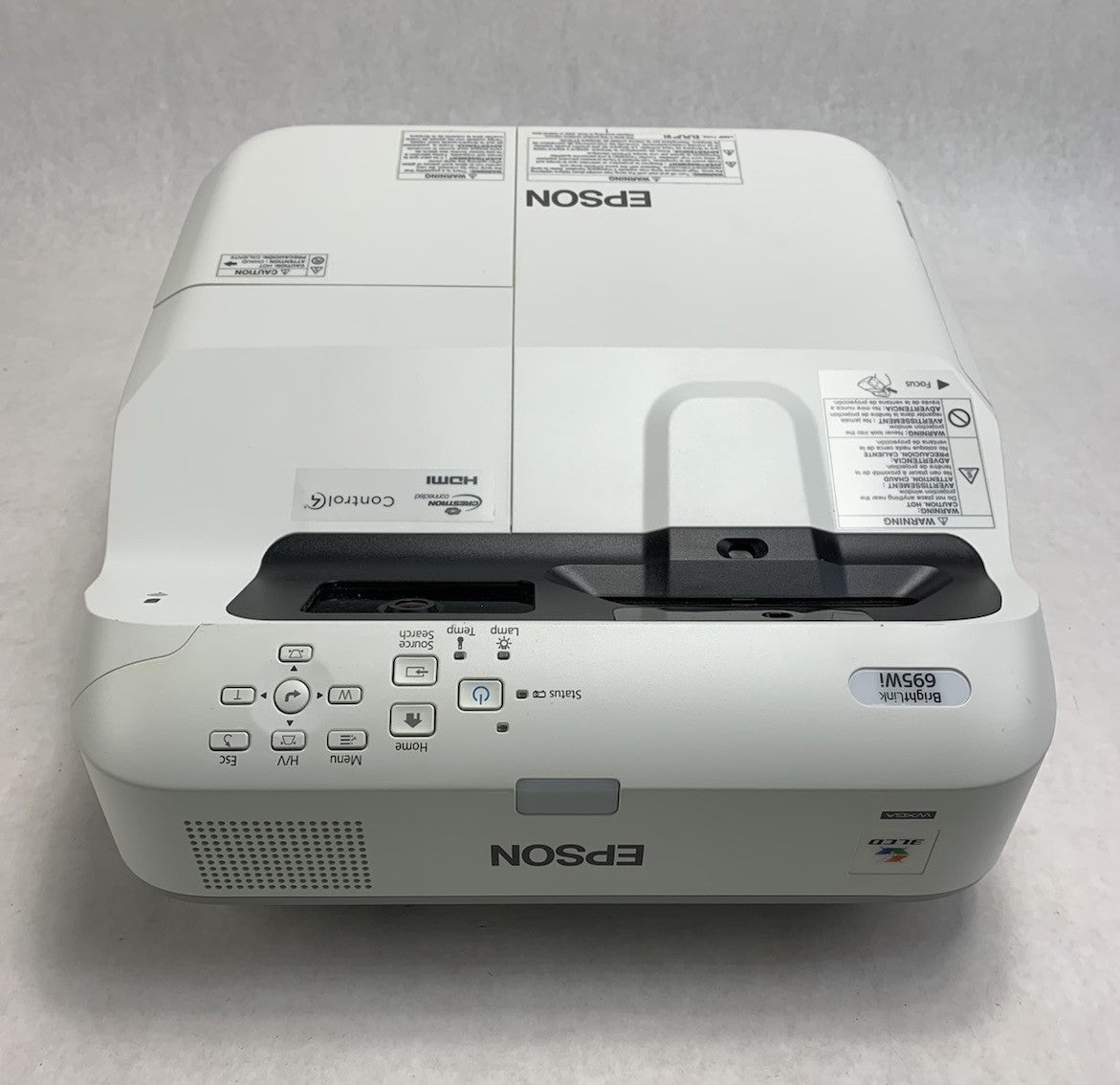 Epson PowerLite 695Wi H740A LCD Lamp Projector 3050 Lamp Hours - No Remote3
