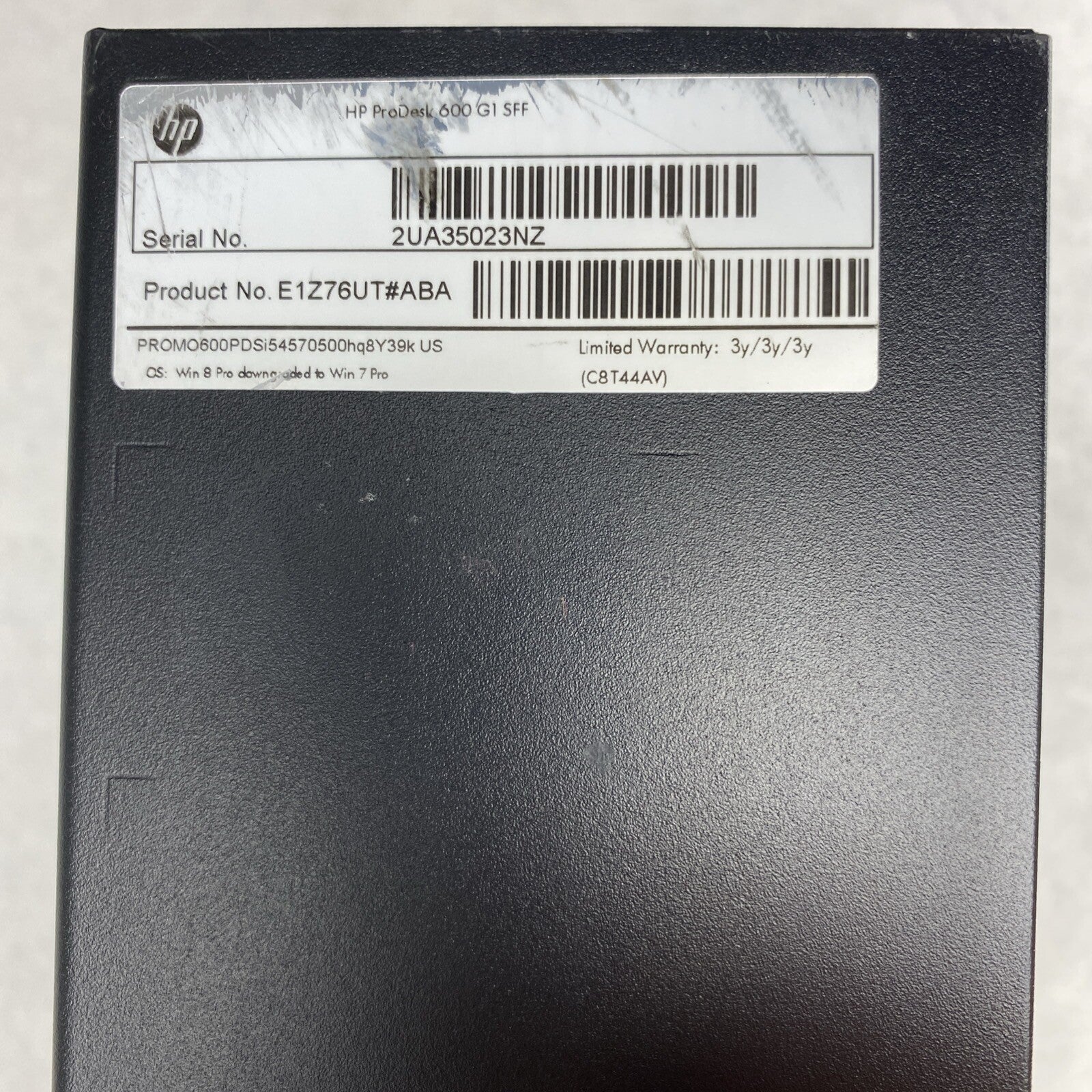 HP ProDesk 600 G1 SFF Intel Core i5-4570 3.20GHz 8GB RAM DVDRW No HDD OS