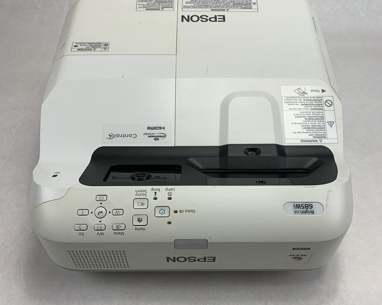 Epson H741A BrightLink 685Wi LCD Projector 1489 Lamp Hours
