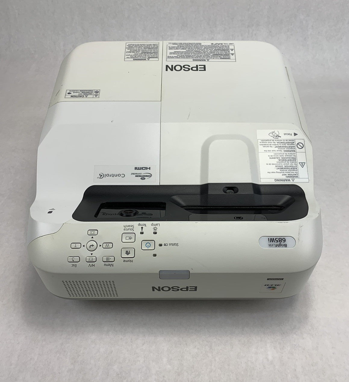 Epson H741A BrightLink 685Wi LCD Projector 1489 Lamp Hours