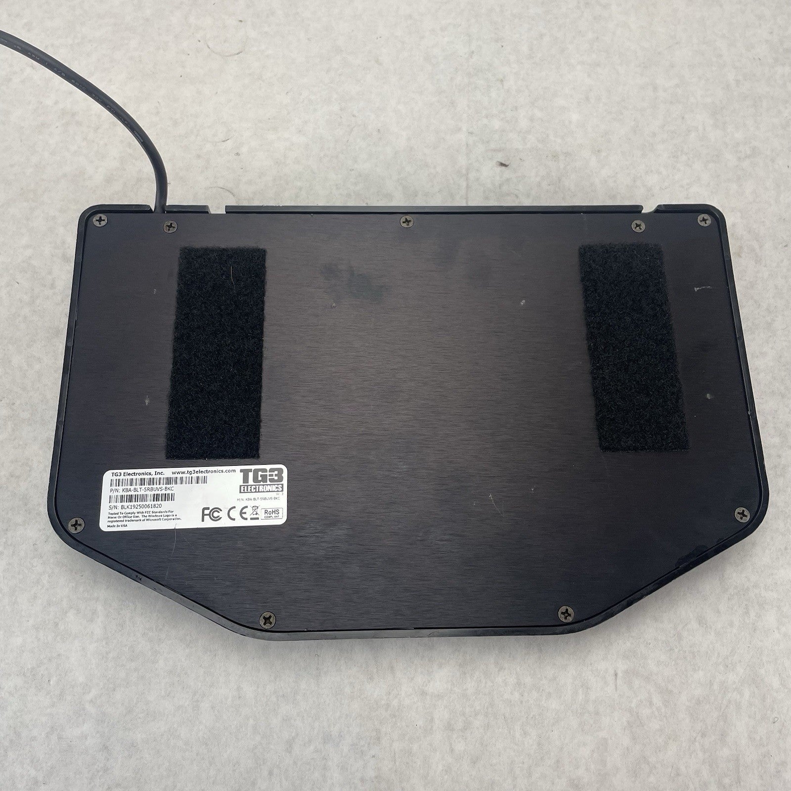 TG3 KBA-BLT-5RBUVS-BKC Wired USB Keyboard with Touchpad Made in USA8