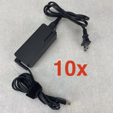 Lenovo Mixed Lot of 10 65w Square AC Adapters ADLX65NLC2A PA-1650-74 Lot of 10