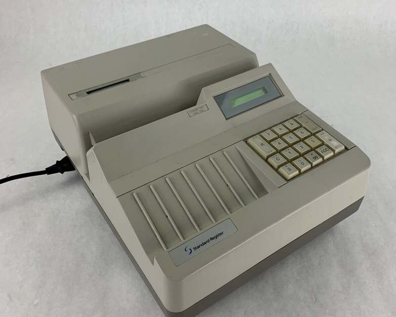 Standard Register TE1916 MICR Check Encoder Tested Need New Ribbon