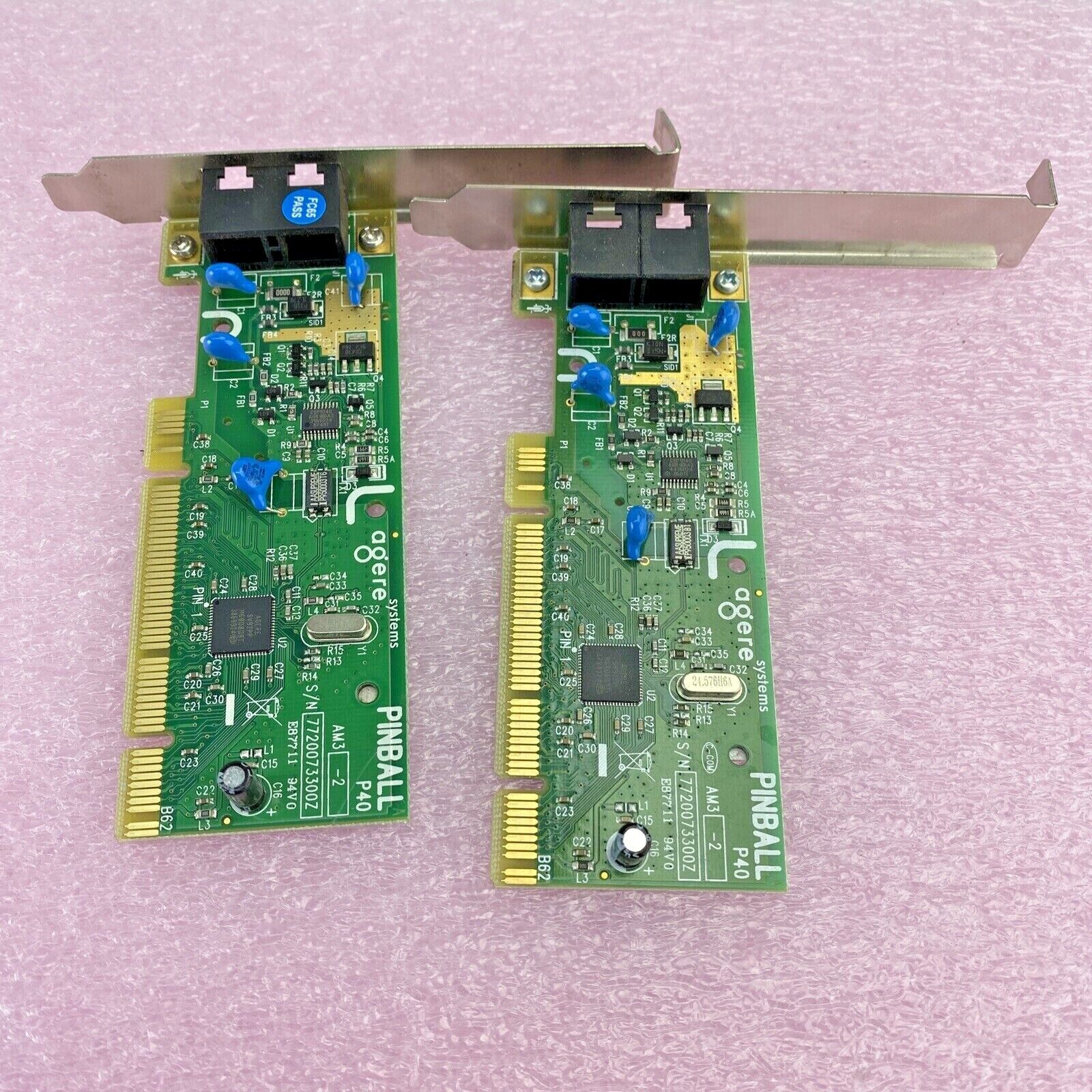 Agere 4005B-PINBALL PCI 56K Internal Fax/Modem Lot of 2