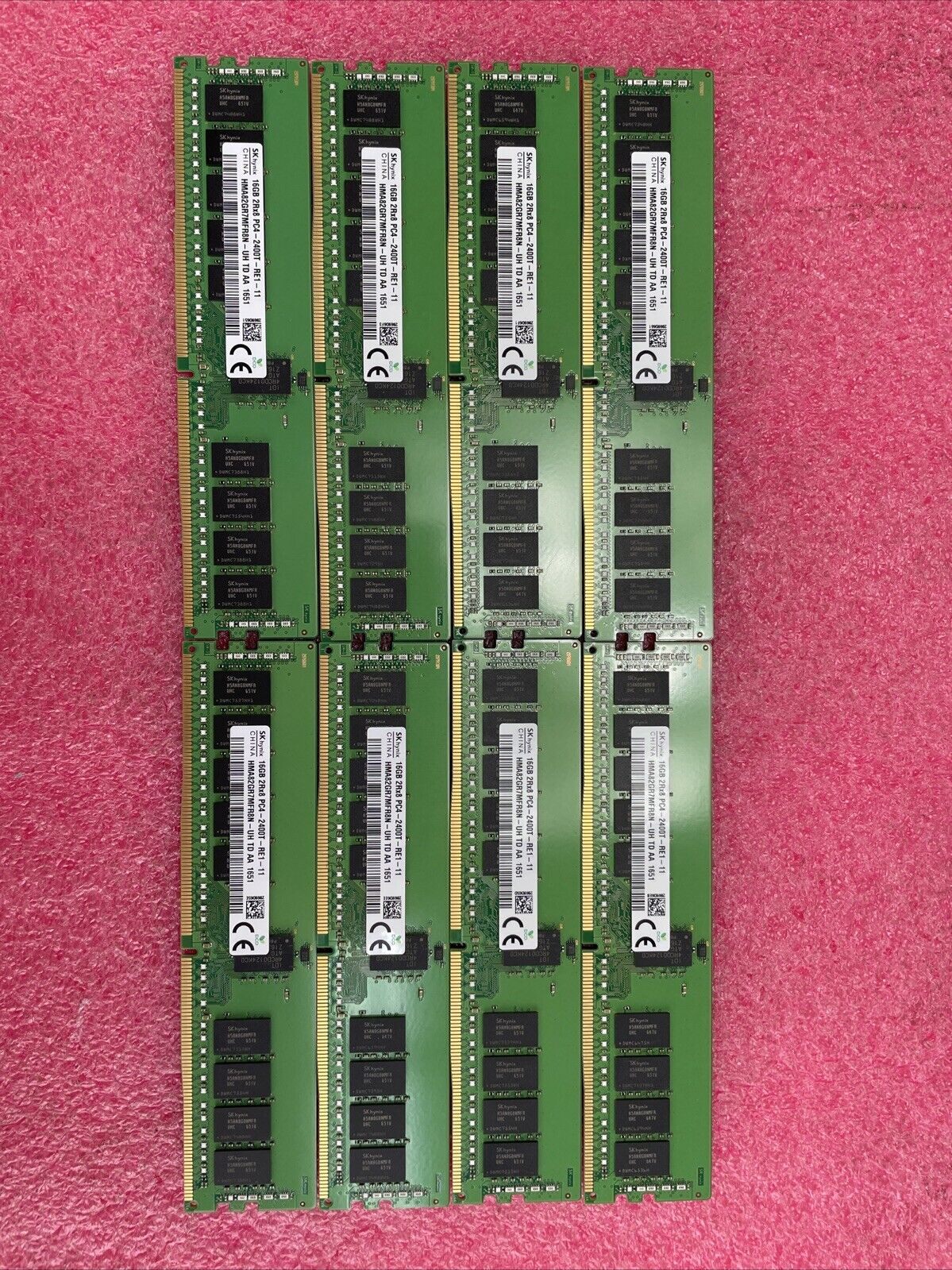 SK Hynix 16GB 2Rx8 PC4-2400T HMAGR7MFR8N-UH TD AA 1651 Lot of 8