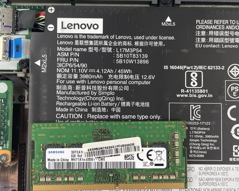 Lenovo ThinkPad L14 Gen 1 14" i5-10210U 1.60 GHz 8 GB RAM No SSD/OS/AC