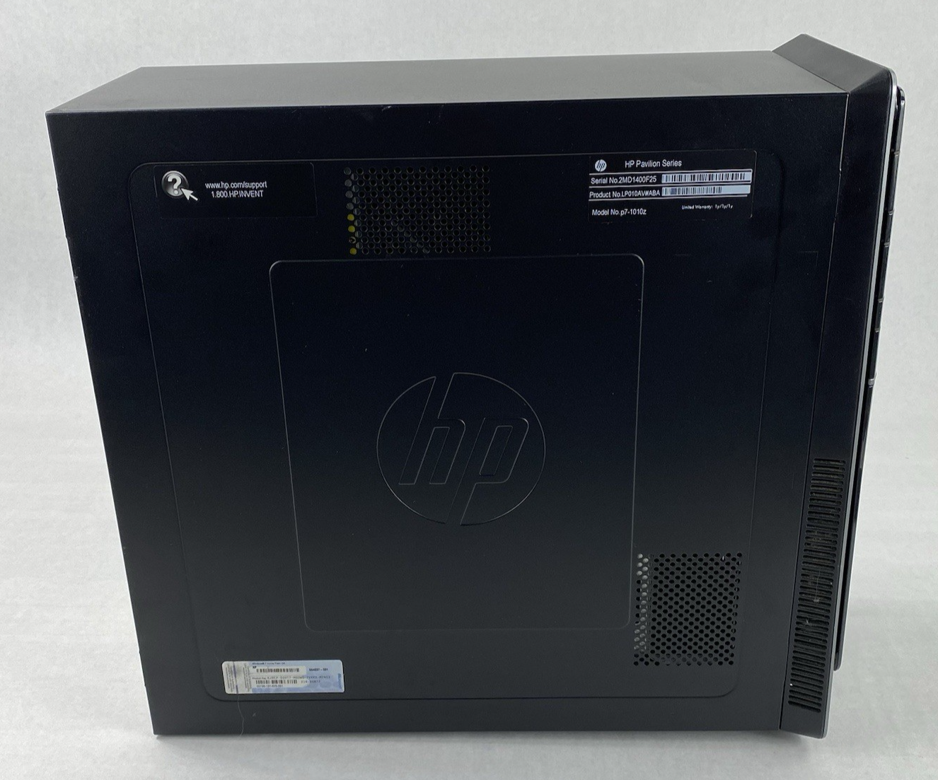 HP Pavilion P7-1010z MT AMD Athlon II x4 645 3.10GHz 4GB RAM No HDD No OS