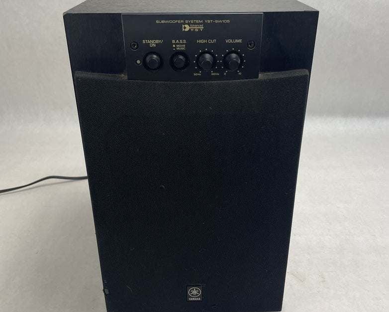 Yamaha YST-SW105 Powered Subwoofer 8" 80W Active Bass Speaker Home Theater