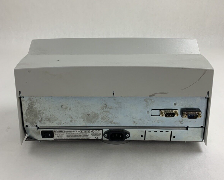 Craden Peripherals DP9 Passbook/Transcation Printer Tested No Ribbon White