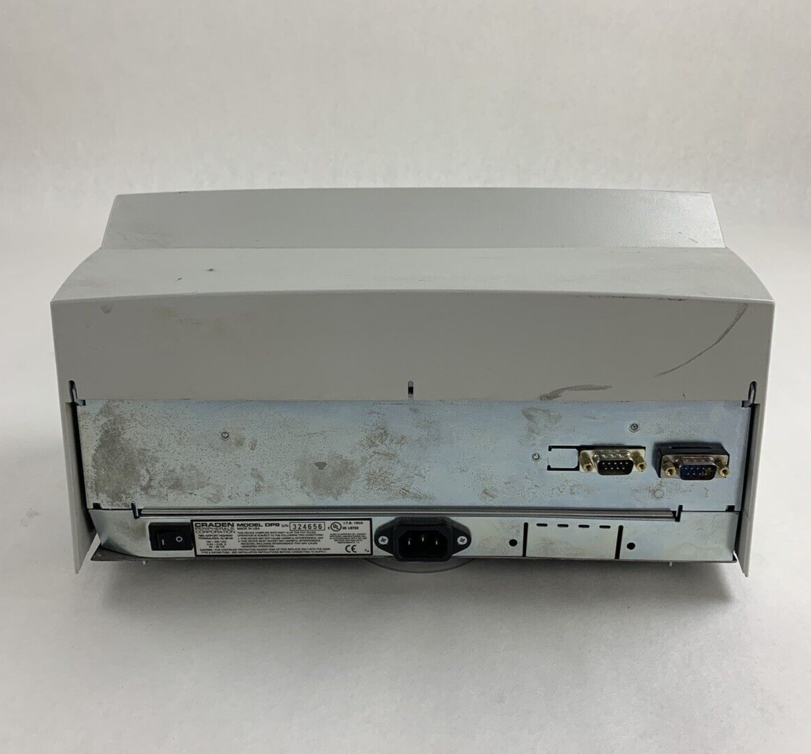 Craden Peripherals DP9 Passbook/Transcation Printer Tested No Ribbon White