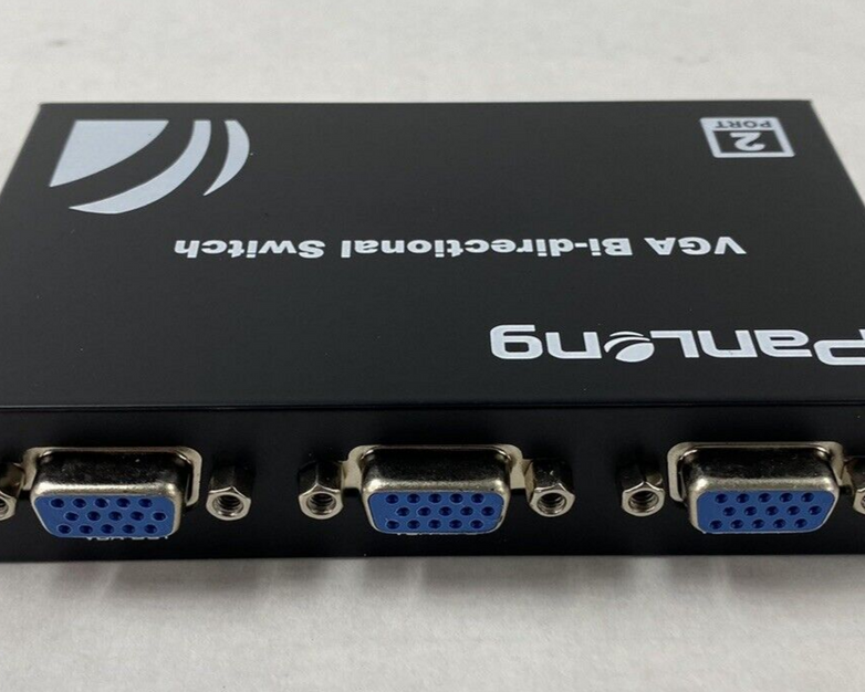 Lot of 2 Panlong 2 Port VGA Switch 2x1 VGA Switch 1920x1440