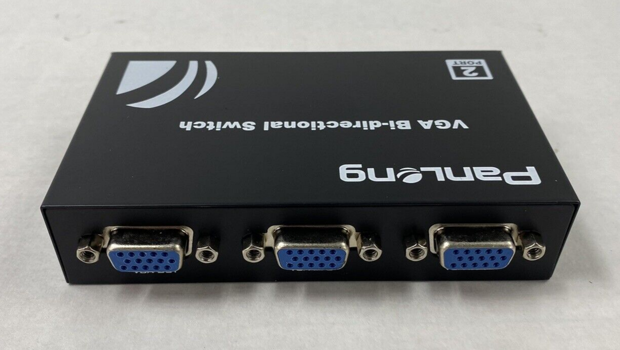 Lot of 2 Panlong 2 Port VGA Switch 2x1 VGA Switch 1920x1440